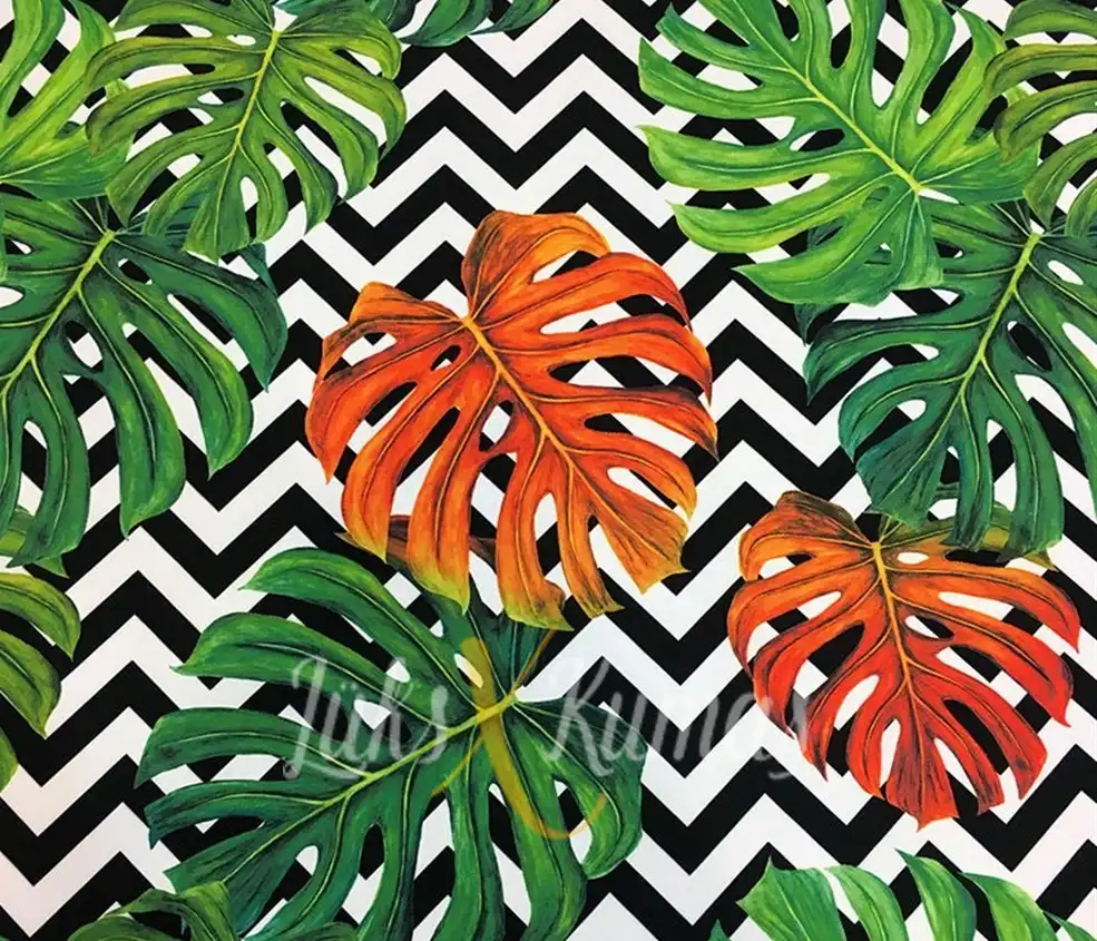 Zigzag Desenli Deve Tabanlı Kumaş