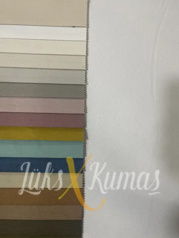 Pamuklu Su İtici Beyaz Kanvas Kumaş