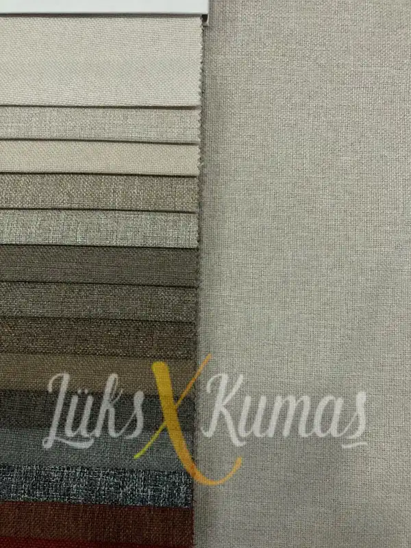 Lizbon 1035 Keten Örgülü Döşemelik Kumaş