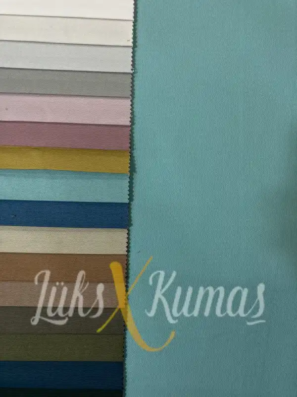 Pamuklu Su İtici Turkuaz Kanvas Kumaş