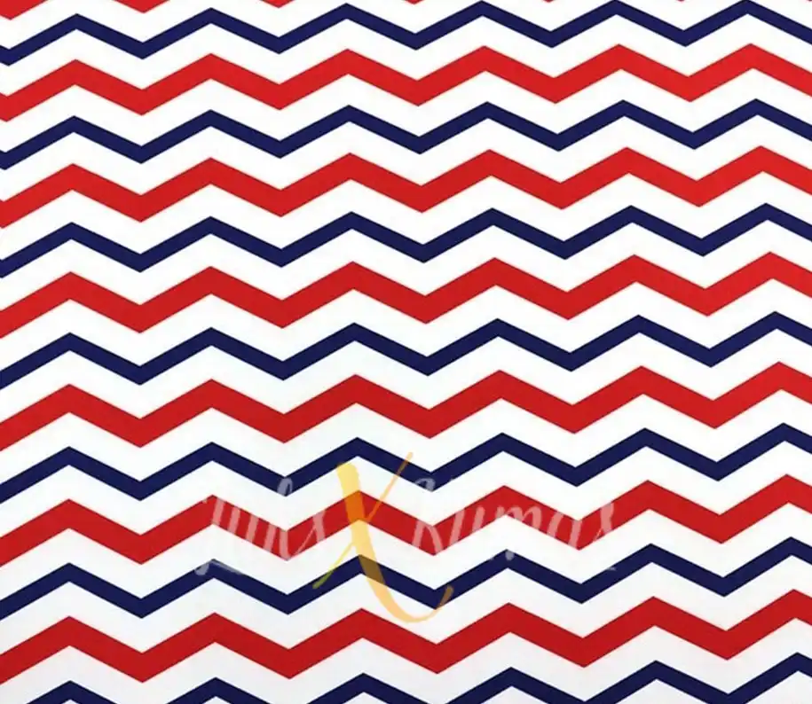 İki Renkli Zigzag Desenli Kumaş
