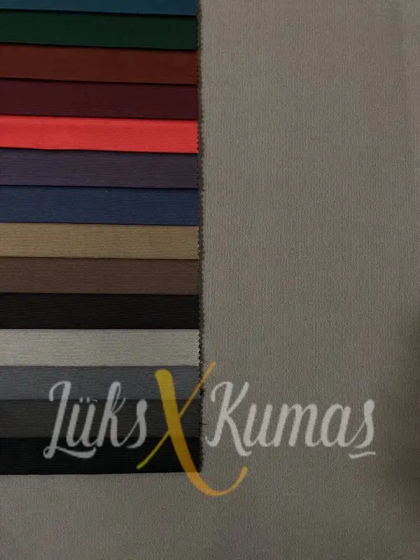 Pamuklu Su İtici Gri Kanvas Kumaş