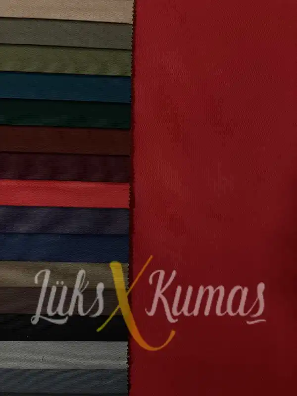 Pamuklu Su İtici Kırmızı Kanvas Kumaş