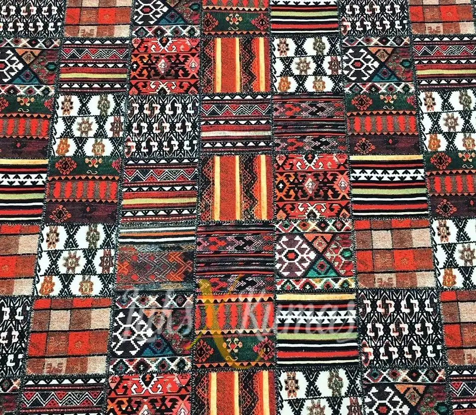 Etnik Kilim Desenli Kumaş