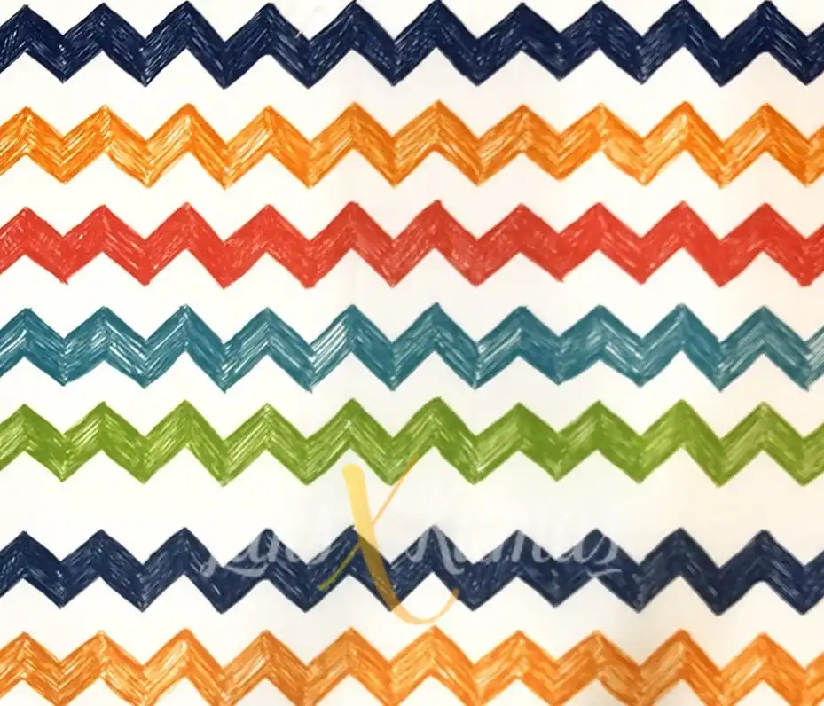 Zigzag Çocuk Desenli  Kumaş